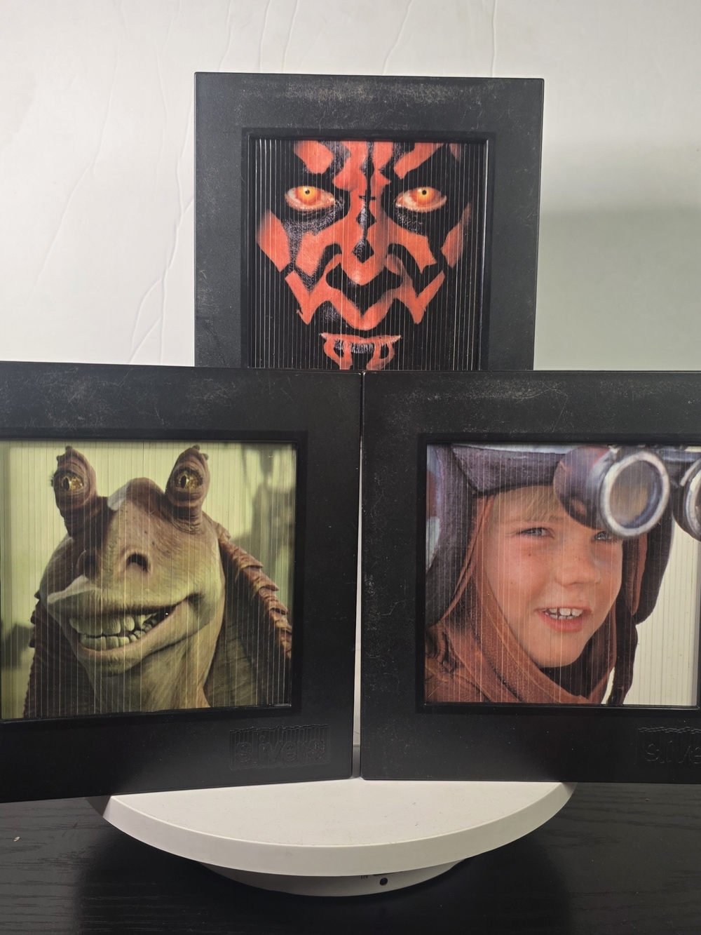 1999 Star Wars Episode I Slivers Lenticular Frames - Darth Maul, Jar Jar, Anakin